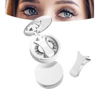Enjuvie Magnetic Eyelashes with Applicator, 2025 New Cils Magnétiques,Magnetic Lash Kit,Waterproof MagneticEye lashes Kit Easy To Put On,Reusable No Glue/Liner Needed Effortless Natural Look Glam (A4)