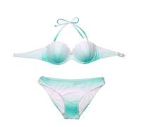ENJYOP Maillot de bain bikini pour femme soutien léger sirène coquillage soutien-gorge maillots de bain, Perles-4, Taille S