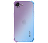 Avizar Coque silicone Enkay pour iPhone 16e Dégradé Bleu