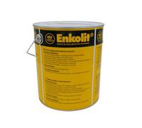 Enke Enkolit® Colle froide pour tôle | Noir | 11 kg | Mastic adhésif bitumineux et d'étanchéité | Collage de panneaux de fenêtre et de connexions de profilés métalliques (Hiver)