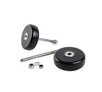 ENKI AMG Gen 2-3 Wheel & Axle Kit de roulettes de Rechange pour Toutes Les mallettes à Instruments AMG Series