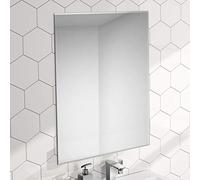 ENKI, Miroir Mural Rectangulaire en Verre à Bords Biseautés 400 x 600 mm, Portrait ou Paysage, pour Chambre à Coucher, Salle de Bain, Salle de Douche, Salon, Couloir