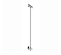ENKI, Vision, BT4023KIT, chromé, ensemble de douche à fermeture automatique, réglage du temps, robinet de douche non concussif, pommeau de douche anti-vandalisme, robinet de douche à bouton-poussoir