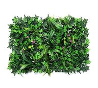 Enkomy Décoration De Balcon en Gazon De Plantes Vertes Artificielles, Mur Végétal Artificiel, Mur Extérieur, Décoration De Mur Végétal, Accessoires Décoratifs Intérieurs Et Extérieurs