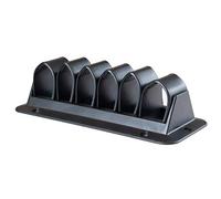 Enkotrade 1 support de câble noir - 155 mm x 65 mm - Pour le bureau, l'ordre, le guide-câbles, organisateur cable, pour fixer des câbles (1, 155 mm x 65 mm) - 6 languettes.