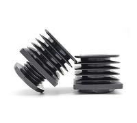 Enkotrade Lot de 10 bouchons de réglage avec filetage pour tube carré 20 x 20 mm patins de réglage en plastique polyamide de qualité supérieure Charge maximale jusqu'à 400 kg Bouchon fileté carré
