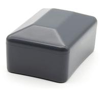 Enkotrade Lot de 10 caches de clôture anthracite pour dimensions extérieures de 40 x 60 mm - En plastique de qualité supérieure