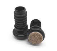 Enkotrade Lot de 10 patins articulés avec lamelles pour tube intérieur de 12,5 à 13 mm de diamètre - En feutre - Pour meubles et chaises - Protection du sol