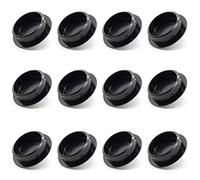 Enkotrade - Lot de 12 bouchons de recouvrement - 10 x 6 mm - Trou de perçage de 6 mm de diamètre - Couvercle de tuyau en polyéthylène - Capuchons en plastique - Obturateur - Capuchon de fermeture