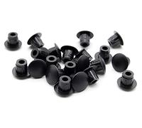 Enkotrade - Lot de 12 bouchons de recouvrement - 8 x 5 mm - Trou de perçage de 5 mm de diamètre - Couvercle de tuyau en polyéthylène - Capuchons en plastique - Obturateur - Capuchon de fermeture