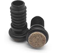 Enkotrade Lot de 16 patins articulés avec lamelles - Pour tuyaux intérieurs Ø 12,5 à 13 mm - Patins d'angle en feutre pour meubles et chaises