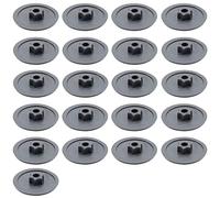 Enkotrade Lot de 21 cache-vis pour vis Anthracite Torx T20 6 lobes Bouchons décoratifs à recouvrir avec trou de tête à insérer dans le trou de tête