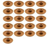 Enkotrade Lot de 21 capuchons de recouvrement pour vis, marron, Torx T25, 6 lobes, capuchons décoratifs à couvrir avec trou de tête, à insérer dans le trou de la tête, capuchons à vis