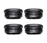 Enkotrade Lot de 4 bouchons à ailettes ronds avec un diamètre de 55 mm, bouchons de tuyau, couverture de tube en plastique polyéthylène de haute qualité