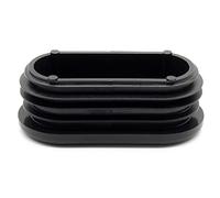 Enkotrade Lot de 4 bouchons à lamelles pour tube ovale - 20 x 40 mm - En plastique polyéthylène de qualité supérieure