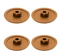 Enkotrade Lot de 4 capuchons pour vis marron, Torx T25, 6 lobes, capuchons décoratifs pour couvrir avec trou de tête, insertion dans le trou de la tête, bouchons de vis