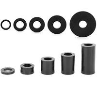 Enkotrade Lot de 4 entretoises rondes en plastique pour M6 - 20 x 6,3 x 15 mm