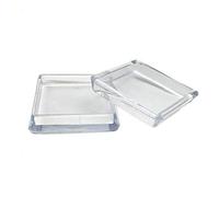 Enkotrade Lot de 4 patins de meubles pour pieds de meubles carrés, 50 x 50 mm, protection de meubles, patins de chaise, protection de sol