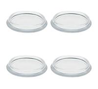 Enkotrade Lot de 4 patins de meubles ronds transparents, Ø 23 mm, protection de meubles en plastique (polystyrène) de qualité supérieure