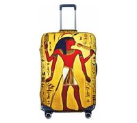 EnkzpoHen Ancient Egypt Tribe Series Housse élastique pour valise, convient pour les voyages d'affaires et les vacances (S à XL), Noir , S