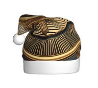 EnkzpoHen Chapeau de Noël unisexe avec imprimé palmier et rivage rocheux, décoration de fête, couvre-chef de Noël confortable