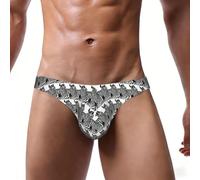 EnkzpoHen Slip extensible imprimé zèbre pour homme, élégant, confortable et doux, Noir , 3XL