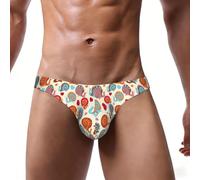 EnkzpoHen Slip extensible pour homme avec imprimé escargot, élégant, confortable et doux, Noir , XL