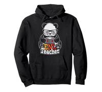 ENL Enseignant Anglais Nouvelle Langue School Panda Sweat à Capuche