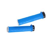 Enlee 2 PièCes/Ensemble PoignéEs De VéLo De Montagne Cyclisme Anti-DéRapant Couvercle De Guidon Serrure Sur PoignéEs De Guidon De VéLo Bleu