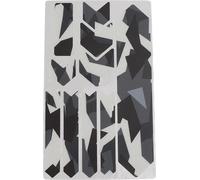 Enlee Bike Frame Protective Sticker 3D Bande de protection pour vélo Film décoratif pour Mountain Road Bikescolor Block Muster