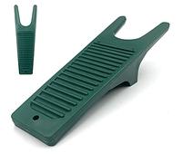 Enlève-bottes en caoutchouc - Tire-bottes avec grattoir - Levier pour bottes Construction durable - Idéal pour les bottes de randonnée ou en caoutchouc et les chaussures sales, vert foncé