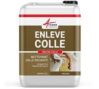 Enlève Colle Décolle Étiquettes Autocollant Adhésif 20 L | Décolle sans Trace, Dissout Colles, Mastics et Encres, Multi-Surfaces, Acier, Aluminium et Verre - Arcane Industries