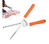 Enlève-Membrane pour Côtes - Gadget À Bords Dentelés Résistant À La Chaleur | Outil De Barbecue avec Poignée Ergonomique - pour Cuisiner Viande Porc Bœuf Steak Mouton sur Grill Quotidien