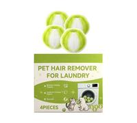 Enlève-Poils De Chien Pour Linge - 4 Boules Nettoyantes à Peluches Réutilisables | Enlève-Peluches Réutilisable,pour Maison Salle de Bain Voiture Vetements Canapé Meubles