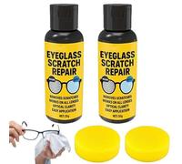 EnlèVe Rayures Pour Lunettes De Vue, Miroir Clair Nettoyant Lunettes De Vue, Spray Nettoyant Lunette Efficacité, Pour Convient Aux Surfaces En Verre, TéLéPhones Portables, Montres,Spray Nettoyant (2)