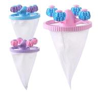 Enlèvement De De Filtrage De Cheveux Flottant, Outil De Nettoyage Réutilisable, 15,5 X 9,5 Cm, Attrape-cheveux À Lessive, Sac En De Filtre À Peluches, Conception Conique, Pour Machine À