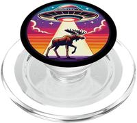 Enlèvement de vaisseau spatial extraterrestre par un orignal PopSockets PopGrip pour MagSafe