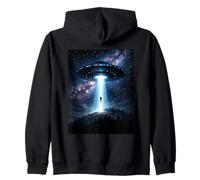 Enlèvement d'OVNI Dramatique Conspiration Cosmique Extraterrestre Vaisseau Spatial Sweat à Capuche