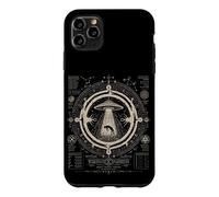 Enlèvement d'OVNI Géométrie Sacrée UAP extraterrestres Coque pour iPhone 11 Pro Max