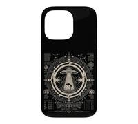 Enlèvement d'OVNI Géométrie Sacrée UAP extraterrestres Coque pour iPhone 13 Pro