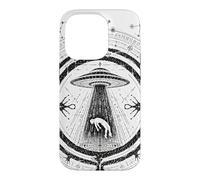 Enlèvement d'OVNI Géométrie Sacrée UAP extraterrestres Coque pour iPhone 14 Pro