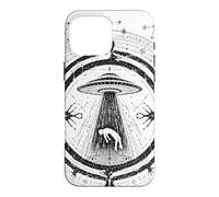 Enlèvement d'OVNI Géométrie Sacrée UAP extraterrestres Coque pour iPhone 16 Pro Max
