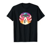 Enlèvement spatial extraterrestre par un pingouin T-Shirt