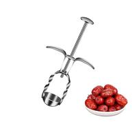 Enlever Noisette Cerises - Wezalget Outil dénoyauteur | Dénoyauteur Cerises | Acier Inoxydable Dénoyauteur Epluche Torche Outil Retrait pour Fruits Cerise Pitter
