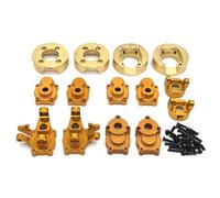 Enlevés en laiton pour le boîtier de l'engin de poids pour le portail métallique compatible avec 1/8 de voitures RC comme H8H YK4082 YK4083 CR1 8 Yucatan Absima Pièces de mise à niveau(Yellow)