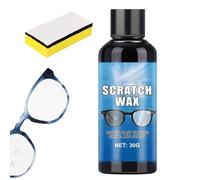 Enleveur de rayures pour verres - Avec éponge, protection, portable, longue durée,Crème ntoyante réparatrice - Pour verre, métal, luntes solaires, vitres auto,