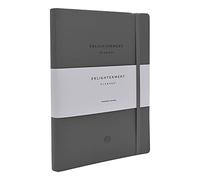 Enlightenment Planner | Planificateur quotidien hebdomadaire non daté sur 12 mois | Suivez et augmentez la productivité, le bonheur, la passion, la méditation et la réflexion (gris, couverture rigide B5 17,8 x 25,4 cm)