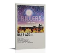ENLLVKCBR Poster décoratif sur toile The Killers Day & Age - Décoration murale moderne pour chambre à coucher - 60 x 90 cm