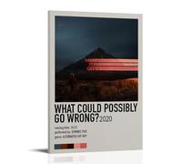 ENLLVKCBR Poster décoratif sur toile « What Could Possibly Go Wrong » - Décoration murale moderne pour chambre à coucher - 60 x 90 cm