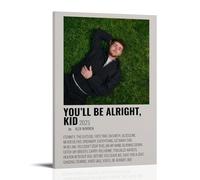 ENLLVKCBR Poster décoratif sur toile « You'll Be Alright Kid » - Impression sur toile moderne pour chambre à coucher - 50 x 75 cm